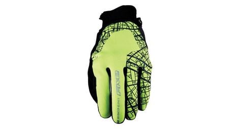 Paire de gants five shibuya reflective jaune fluo