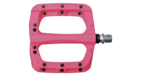 Coppia di pedali ht nylon pa03a neon pink 8082