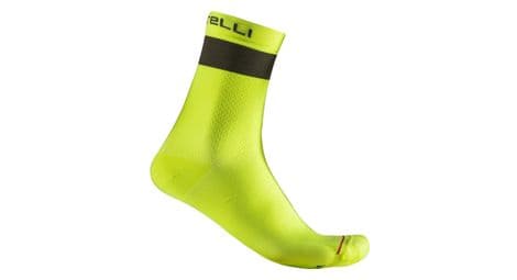 Chaussettes unisexe castelli elements 15 jaune