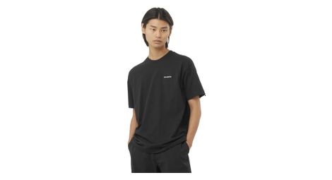 Camiseta de manga corta salomon chest logo rx negro hombre