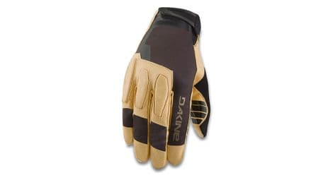 Paar lange handschuhe sentinel schwarz / hellbraun braun