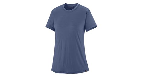 T-shirt patagonia cap cool merino blend bleu femme