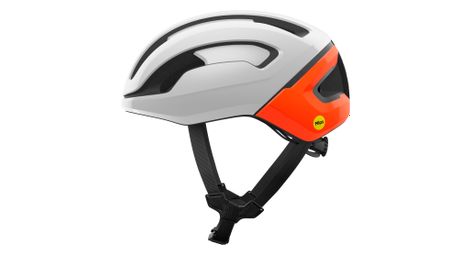 Casque route poc omne air mips blanc/orange