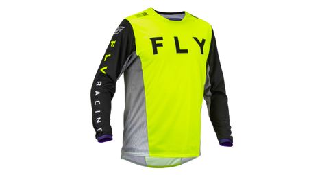Maillot Manches Longues Fly Kinetic Kore Jaune Fluo / Noir