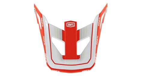 Visière de rechange pour casque 100% enfant status topenga rouge / blanc