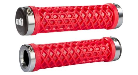 Paire de grips odi vans 130mm rouge argent