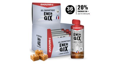 Gel energetique overstims energix caramel beurre sale pack 36 x 34g