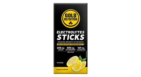 Boisson Electrolytes GoldNutrition Citron 10 Sticks