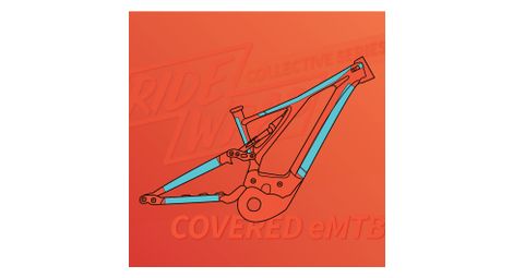 Ridewrap covered protection emtb matte clear frame protection kit