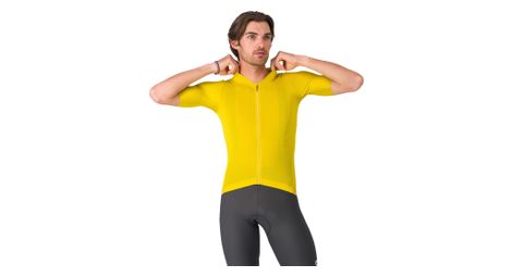Maillot Manches Courtes Castelli Espresso 2 Jaune Homme