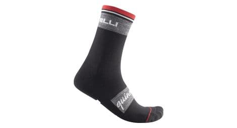 Chaussettes castelli quindici soft merino noir