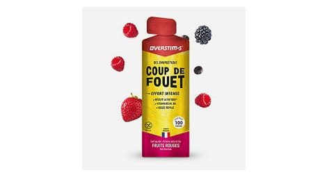 Gel énergétique overstims coup de fouet fruits rouges 34g