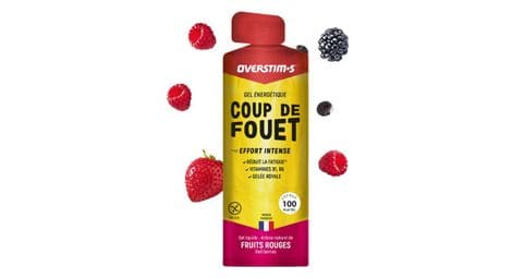 Gel énergétique overstims coup de fouet fruits rouges 34g