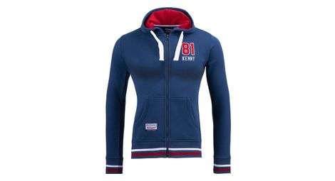 Sudadera con cremallera kenny academy para mujer azul marino