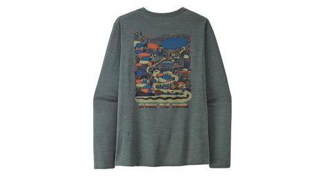 Patagonia cap cool daily maglia a maniche lunghe verde