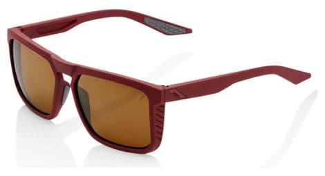 100% renshaw brille rot / verspiegelte bronze