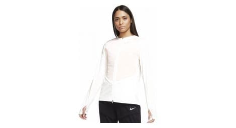 Nike storm-fit adv run division thermal jacket white pink women