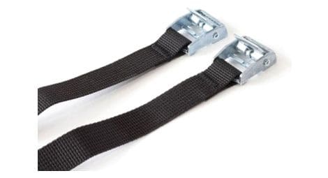Paire de sangles ortlieb compression straps avec boucle en metal noir