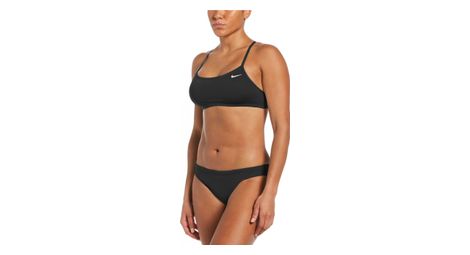 Women's nike essential racerback 2-delig badpak zwart