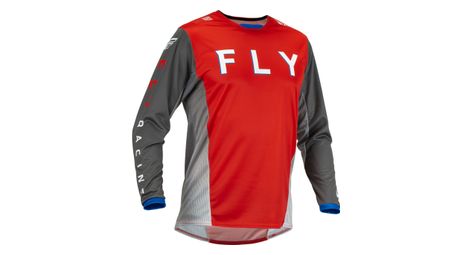 Maillot manches longues fly kinetic kore rouge gris