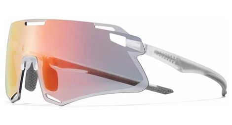 Lunettes de cyclisme légères- Transparent + lentille photochromique rouge