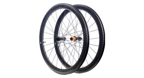 Paire de roues progress a-prime disc boyau noir | 12x100/12x142 mm | center lock | shimano