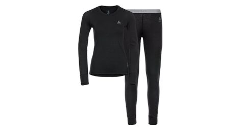 Conjunto Odlo Merino 200 Negro para mujer