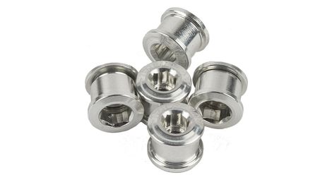 Pack da 5 viti e nottolini elevn double key 6.5 x 4 mm argento