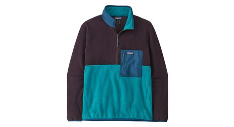 Pull polaire patagonia microdini 1 2 zip bleu