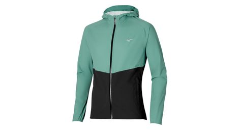 Veste impermeable mizuno trail waterproof 20k vert noir