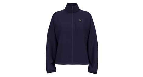 Chaqueta de running para mujer odlo zeroweight azul oscuro