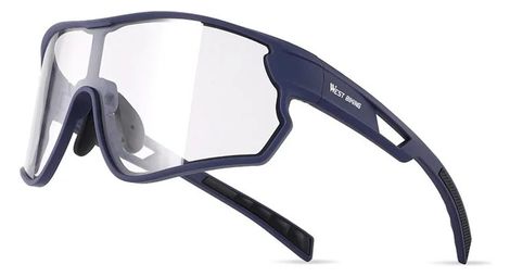 Lunettes de vélo photochromiques anti-vent - bleu