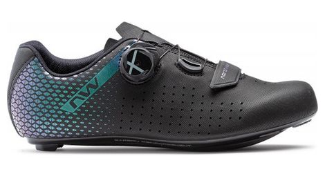 Zapatos northwave core plus 2 mujeres iridescent black