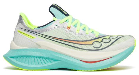 saucony endorphin pro 5 running shoes for women in white blue