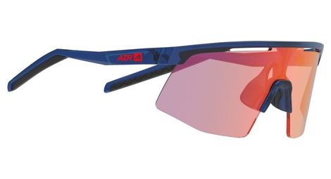 Lunettes AZR Kromic Team Jr Crystal Bleu Verni/Écran Photochromique Irisé Rouge Multicouche Enfant/Femme