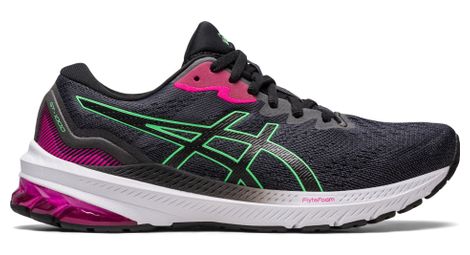 Asics gt-1000 11 black pink green women's running shoes 39