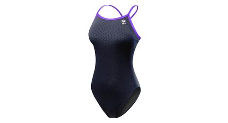 Tyr women's hexa diamondfit swimsuit black/purple 30 us