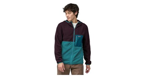 Patagonia microdini hoody fleecejacke blau m