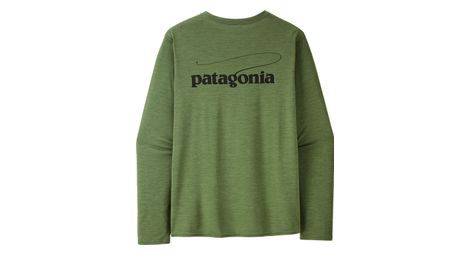 Camiseta de manga larga capilene   cool daily patagonia verde