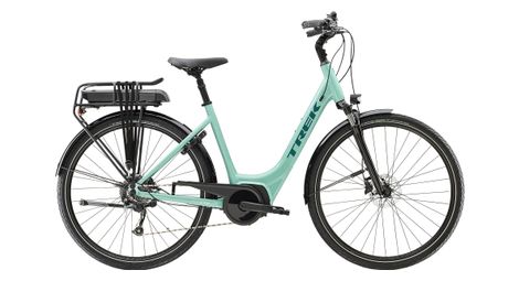 Velo de ville electrique trek verve 2 lowstep shimano acera altus 9v 400 wh vert sauge 2023
