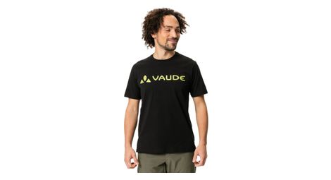 T-shirt vaude logo noir/jaune