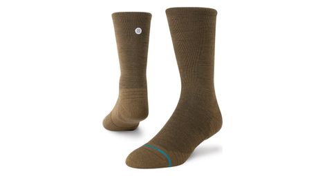 Stance iconic wool crew socks braun