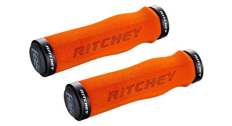 Paire de grips ritchey wcs truegrip hd locking orange