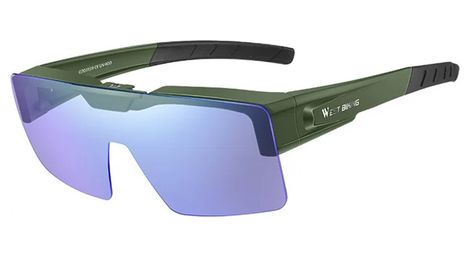 Lunettes de soleil de vélo photochromiques légères - vert