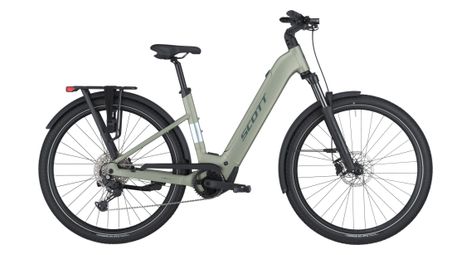 Bicicletta elettrica da città Scott Sub 30 Wave Shimano Cues 10V 600 Wh 700 mm Verde 2025 - Bicicletta da esposizione