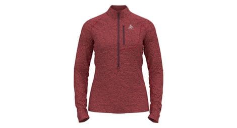 Pull 1/2 zip odlo fli rouge femme 