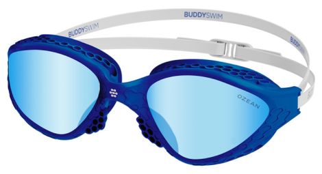 BuddySwim Ozean Schwimmbrille Blau-Weiß/Blau
