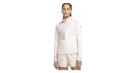 Chaqueta térmica nike therma-fit run division rosa mujer