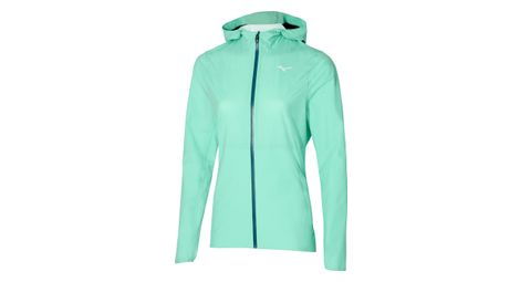 Chaqueta mizuno trail 20k impermeable para mujer verde