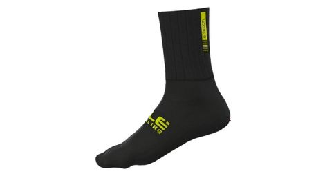 Alé aero winter socks black yellow